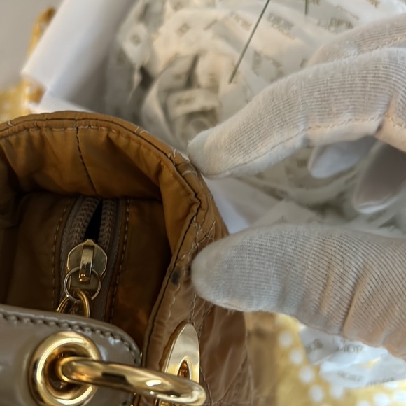 Christian Dior Lady Dior Canage Nylon Handbag - Beige - Picture 9 of 16